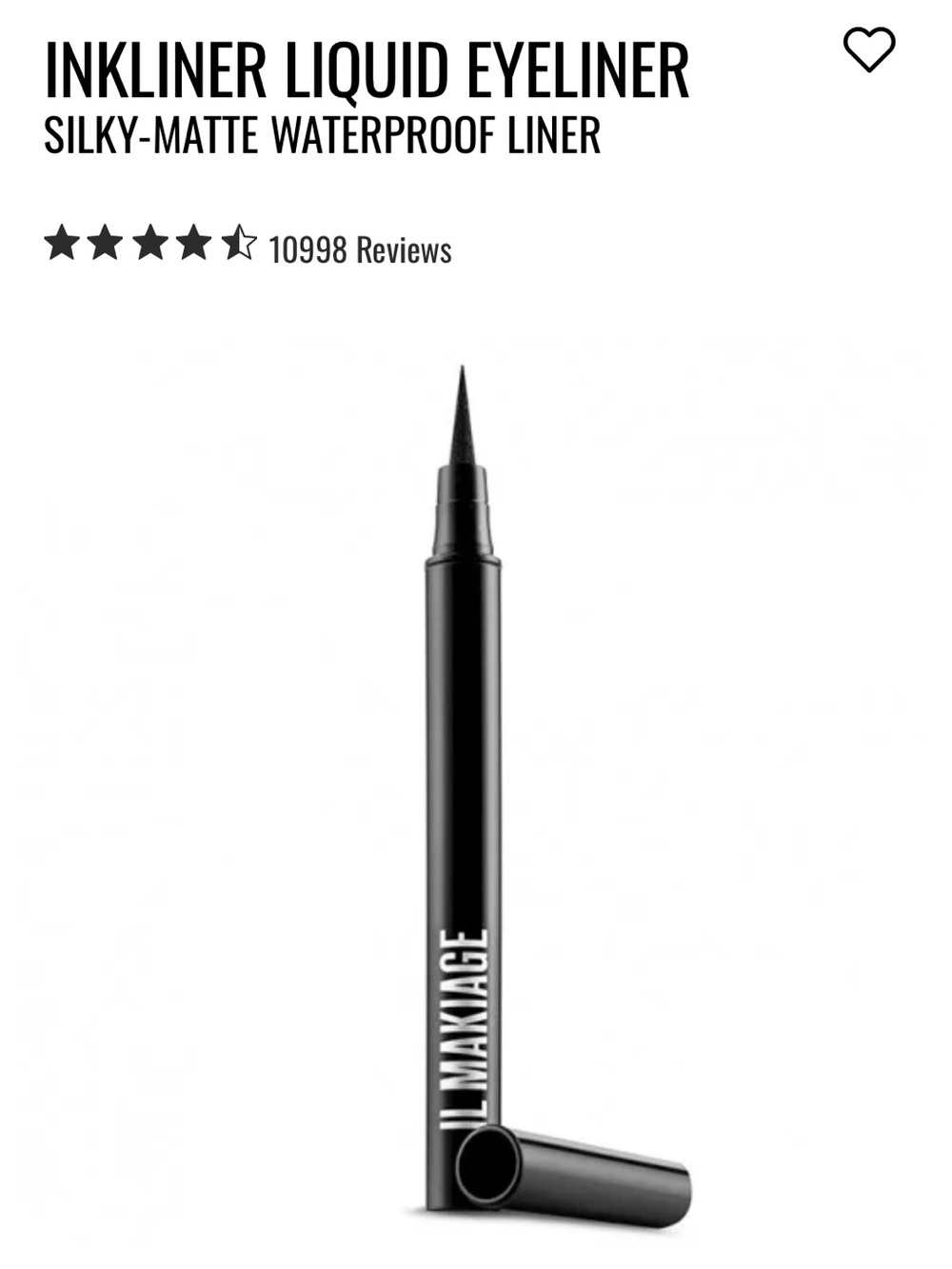 IL MAKIAGE InkLiner Liquid Eyeliner — Black